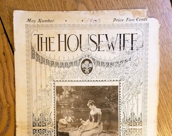 Vintage tijdschrift de huisvrouw 1903 mei