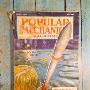 Revista Vintage de Mecánica Popular para Hombres - Marzo de 1953