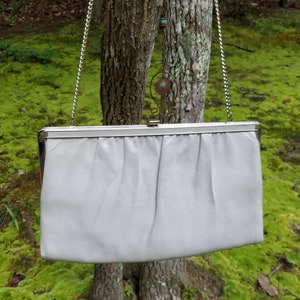Vintage Leather Mardare Clutch Handbag With Chain Strap