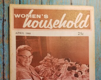 Antique Women's Household Magazine April 1968