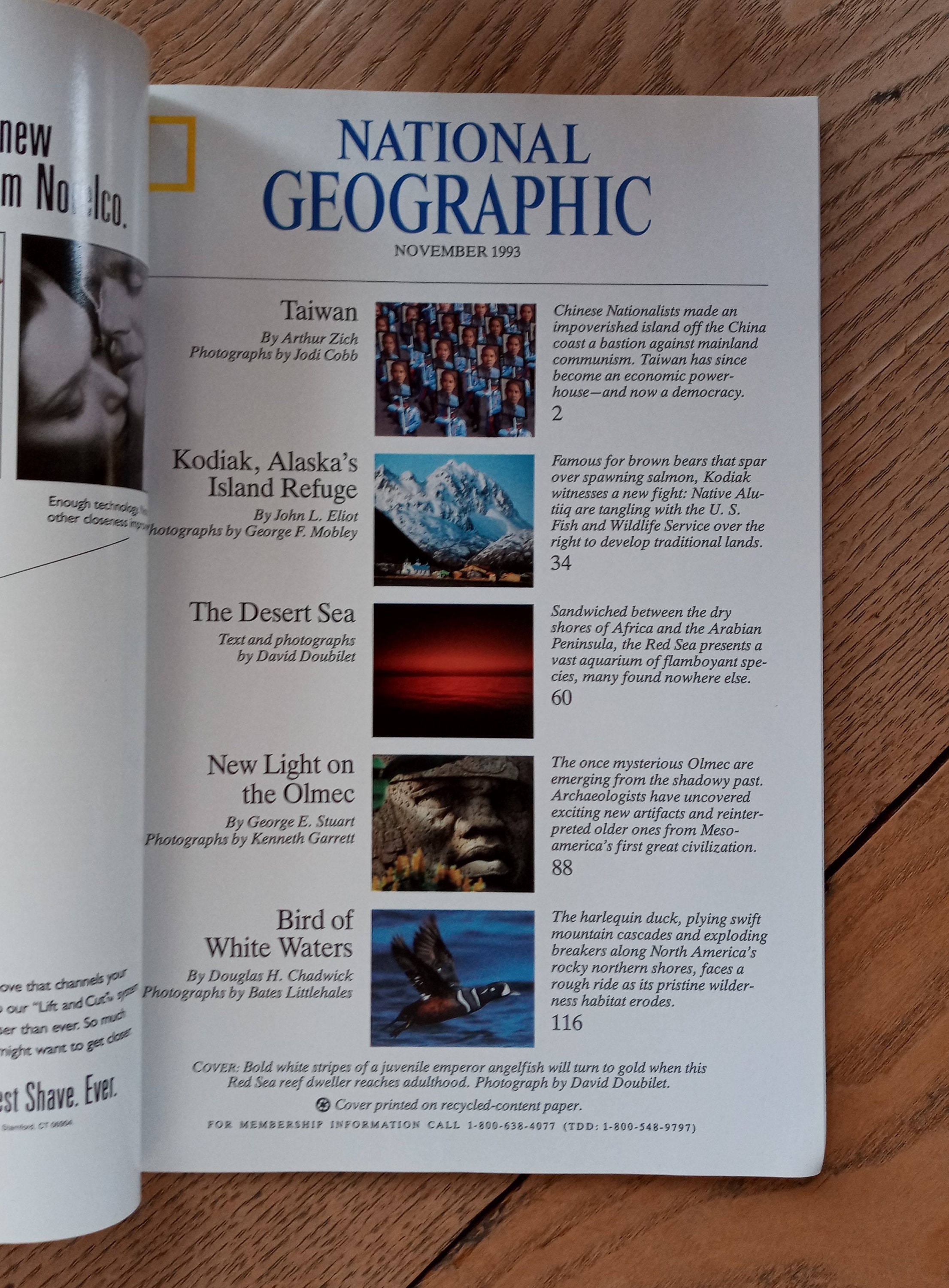 National Geographic Magazine November 1993 Vol 184 No 5 the Red