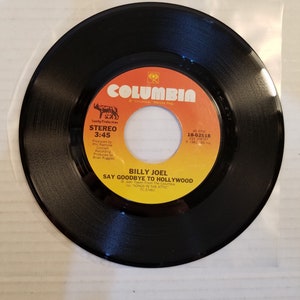 Billy Joel Say Goodbye To Hollywood Vinyl 45 Record 1981