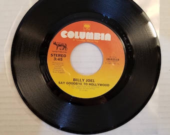 Billy Joel Say Goodbye To Hollywood Vinyl 45 Record 1981