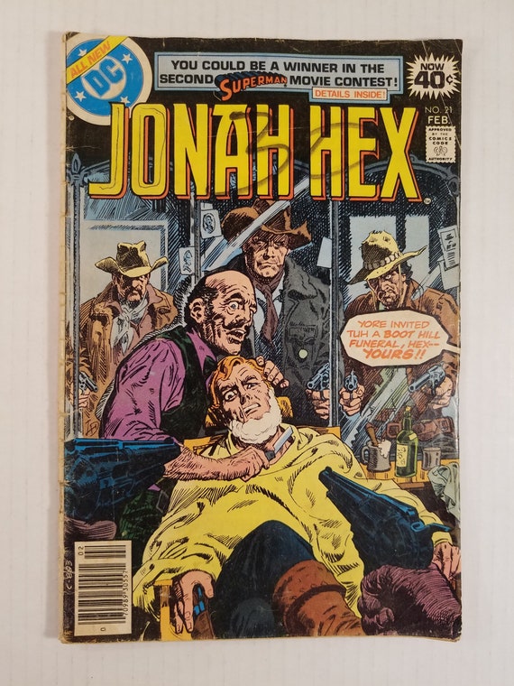 Jonah Hex Comic Book 1979 No. 21 - Etsy