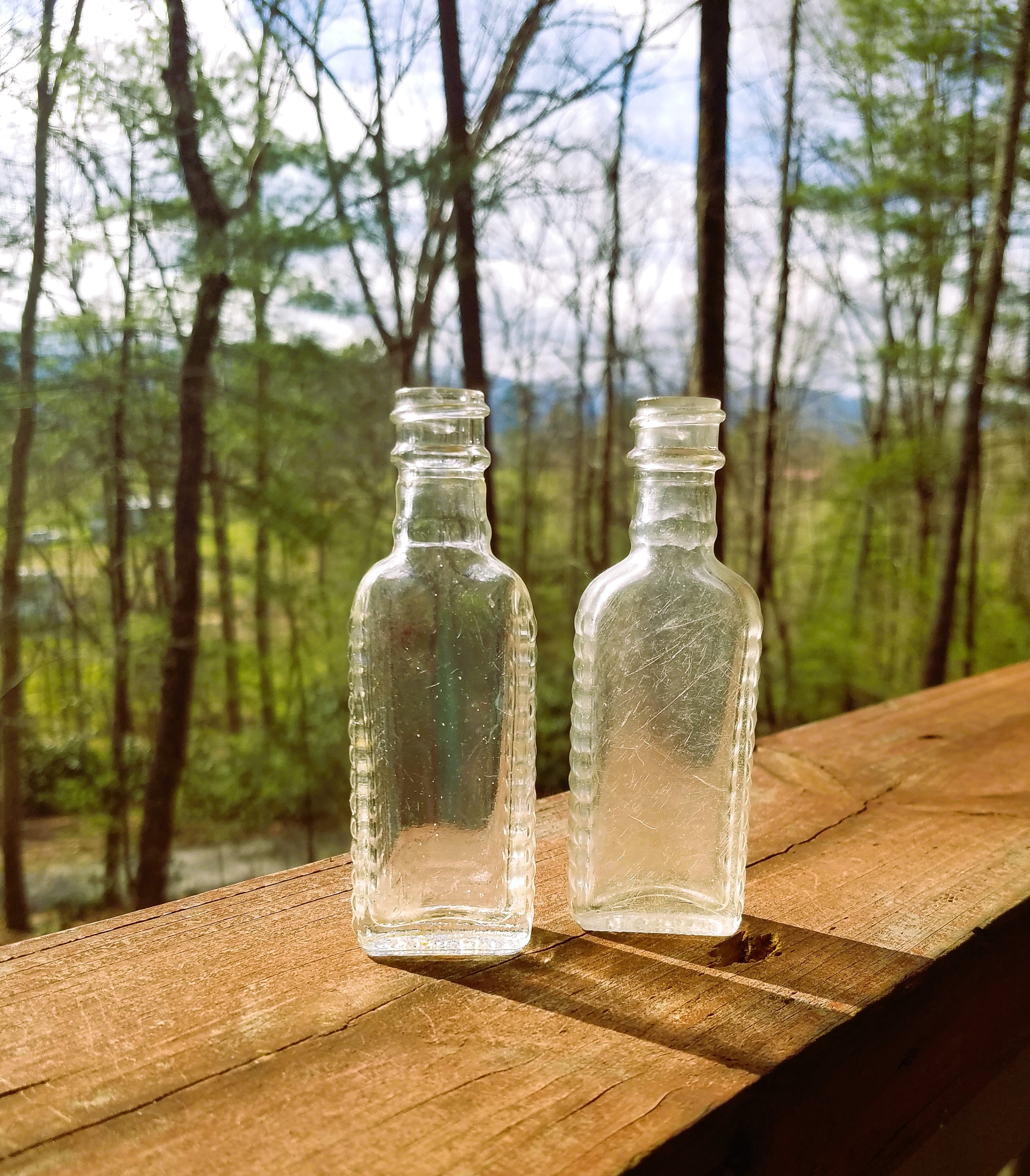 Antique Glass Bottles Sauers Extract Clear Glass Etsy