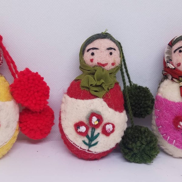 Russian Felt Matryoshka Dolls