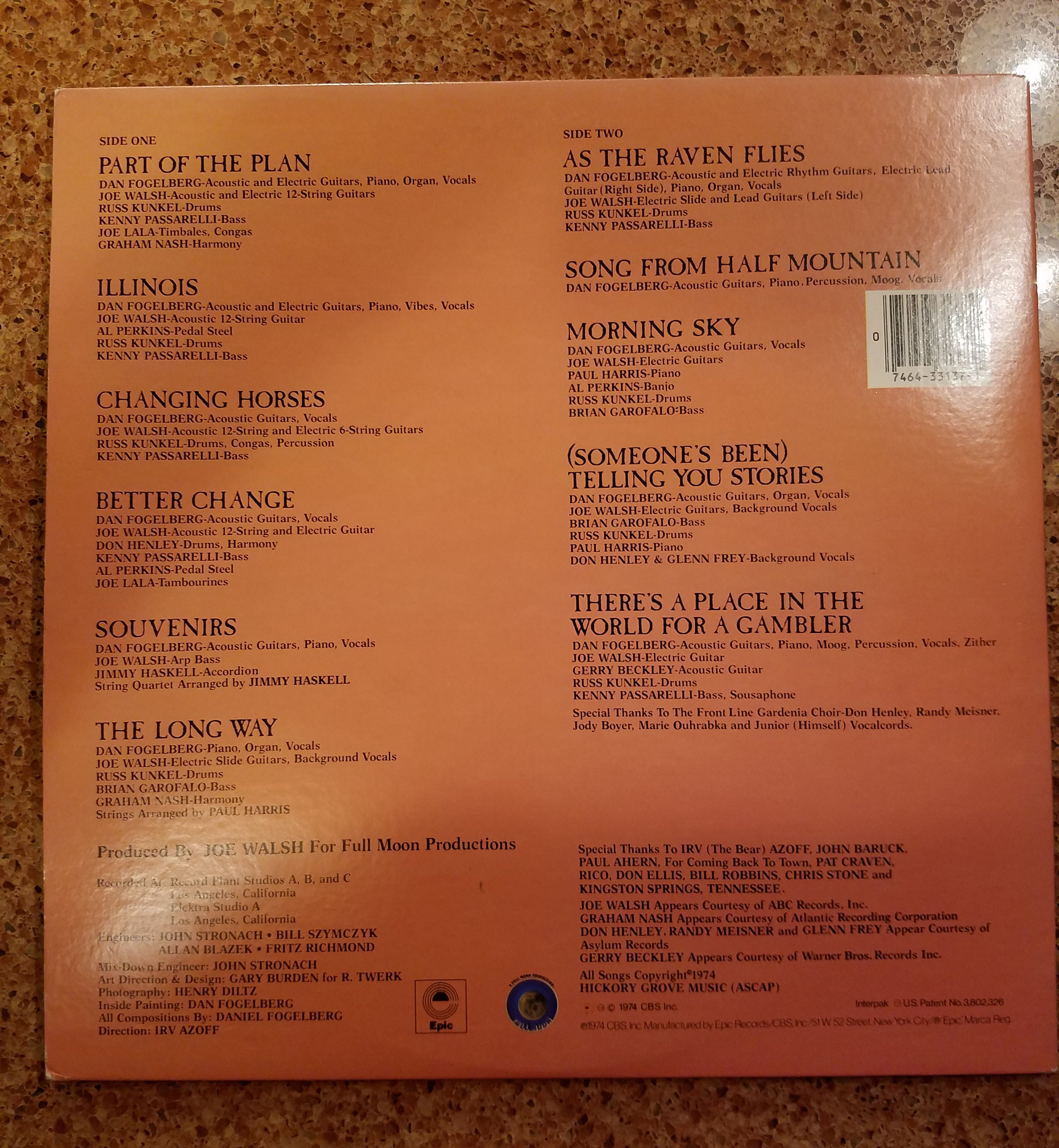 Dan Fogelberg Souvenirs Full Vinyl Album 1974 Etsy