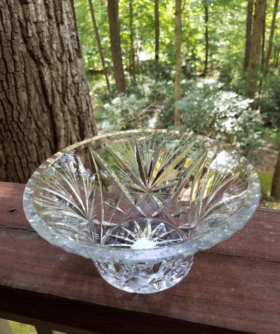 Vintage Wedgwood Lead Crystal Candy Dish Etsy