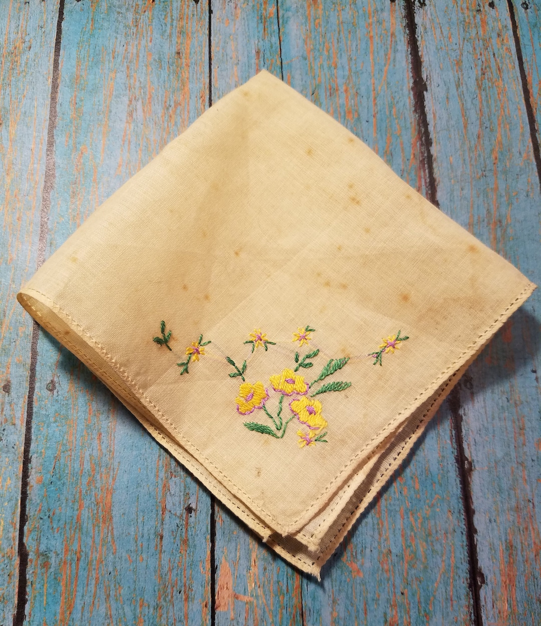 小物 1900s Hand Embroidery Handkerchief 小物 1900s Hand Embroidery