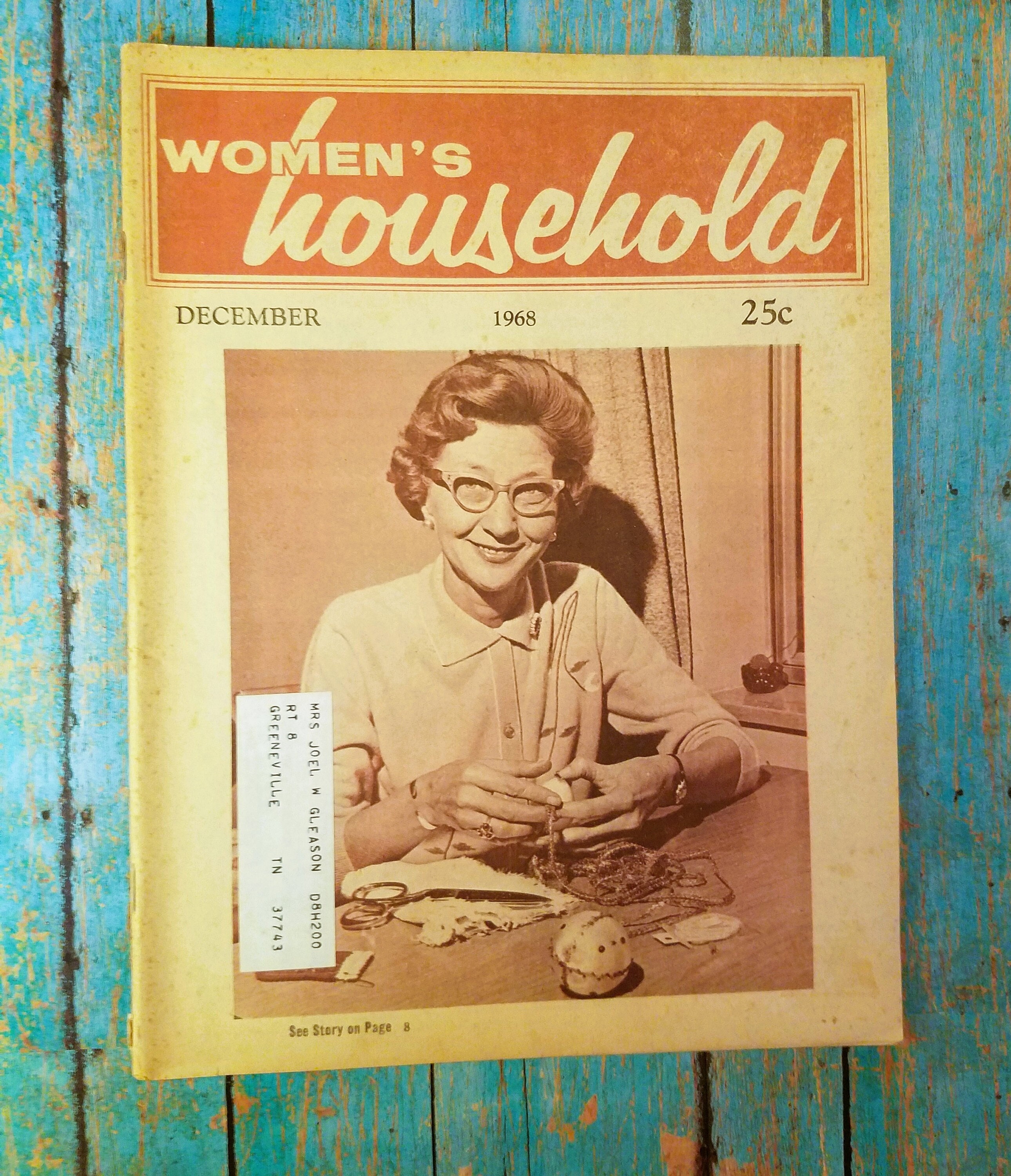 Vintage Women's Household Magazine December1968