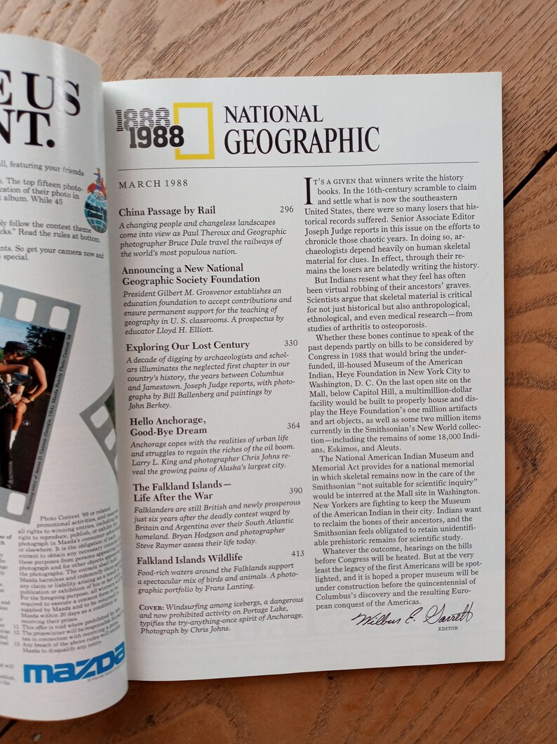 National Geographic Magazine March 1988 Hello Anchorage Goodbye Dream ...