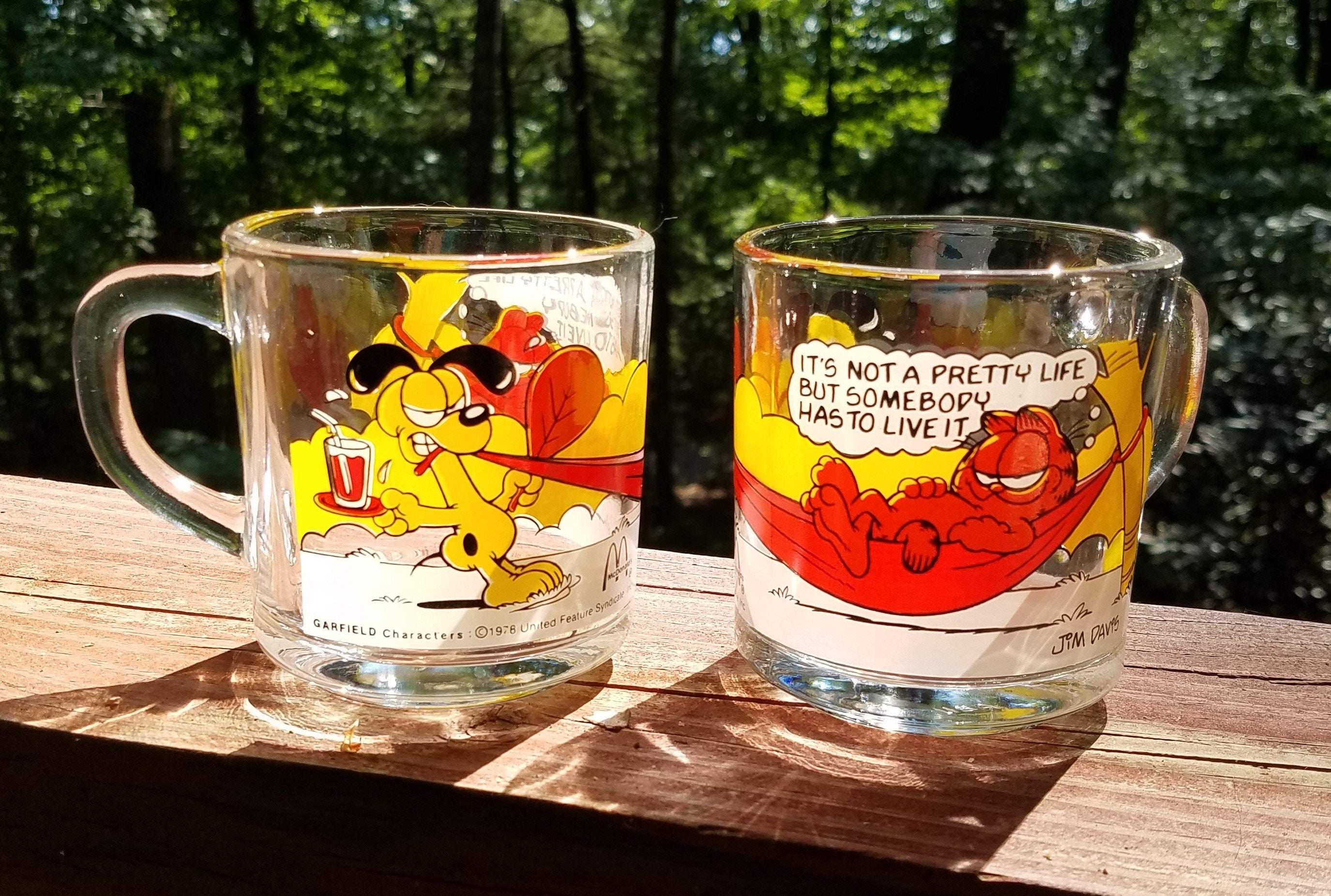 Vintage Garfield Mcdonalds Coffee Mug 1978 - Etsy