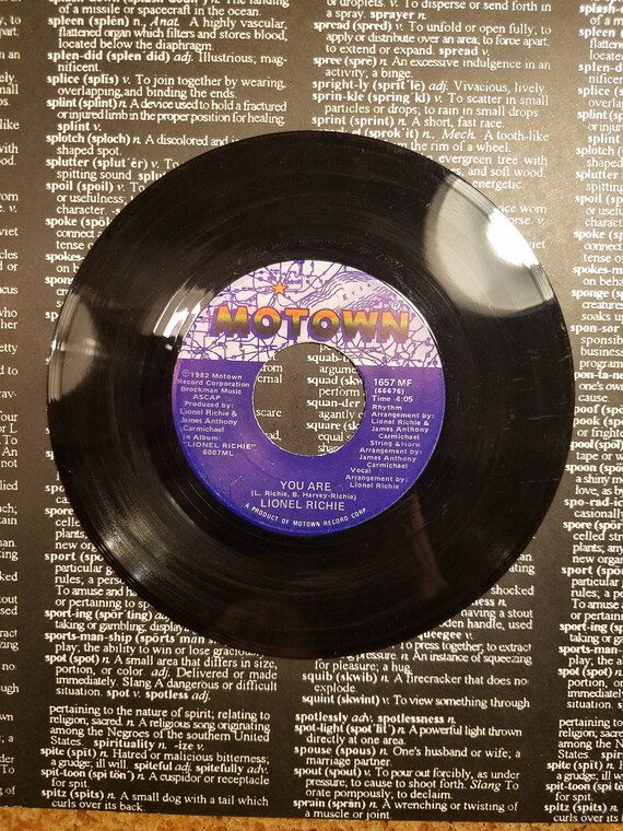 Lionel Richie You Are Vinyl 45 Record 1982
