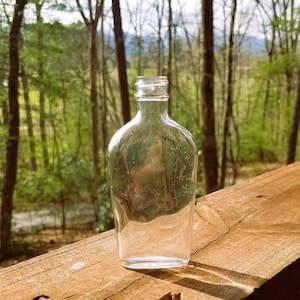 Antique Medicine Bottle Apothecary Small Clear Glass