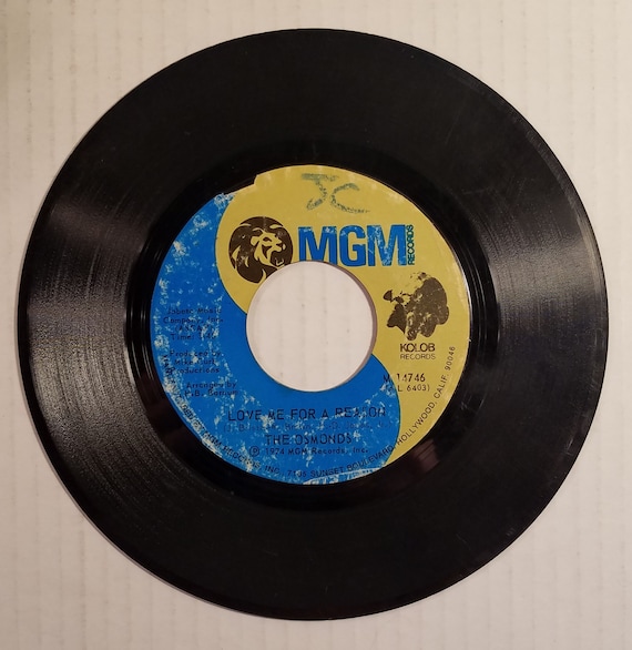 The Osmonds Love Me For A Reason Vinyl 45 Record 1974