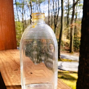 Antique Apothecary Bottle Clear Medicine