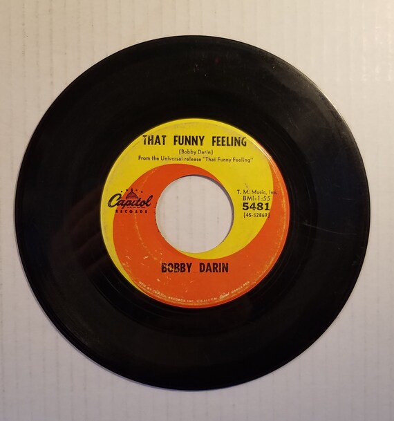 Bobby Darin That Funny Feeling Vinyl 45 Record 1965