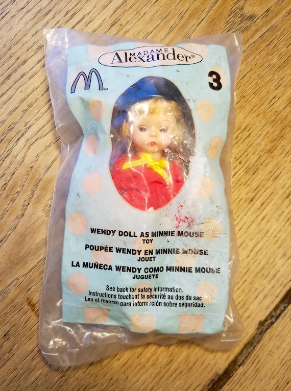 Madame Alexander Wendy Doll as Minnie Mouse 2004 Mcdonalds Toy