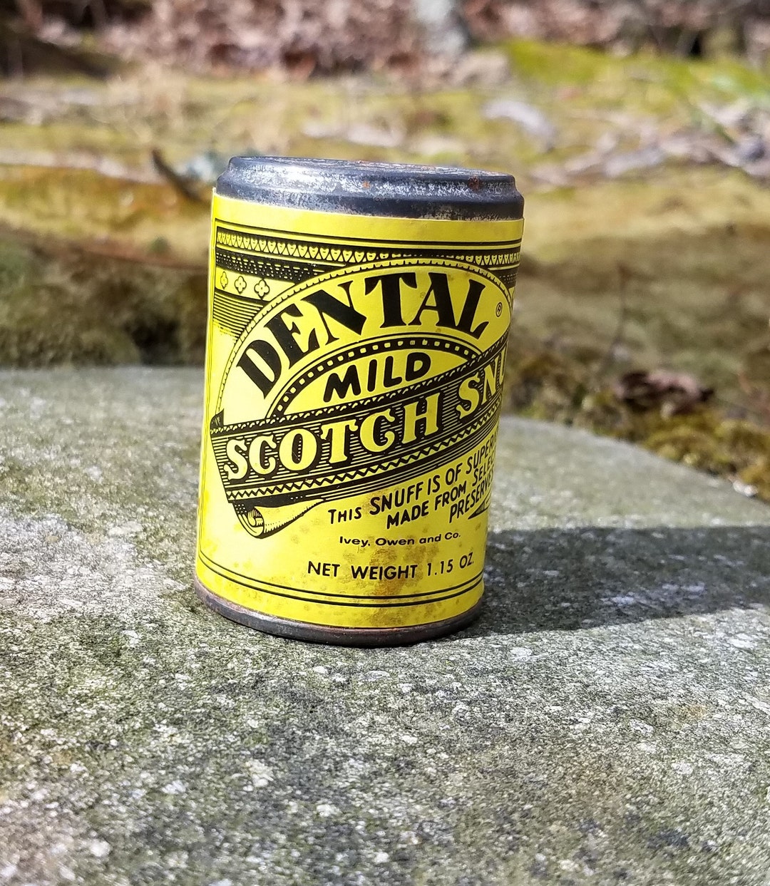 Vintage 1940's Dental Mild Scotch Snuff Tin Never Etsy