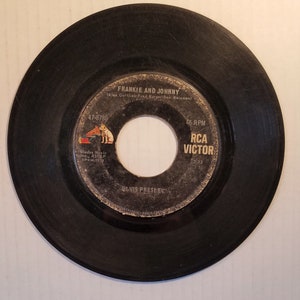 Elvis Presley Frankie and Johnny Vinyl 45 Record 1966