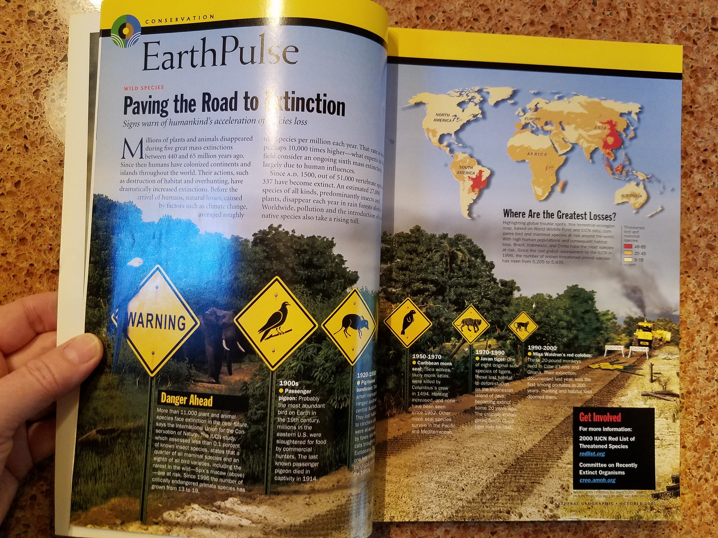 National Geographic Magazine 2001 October Tracking the