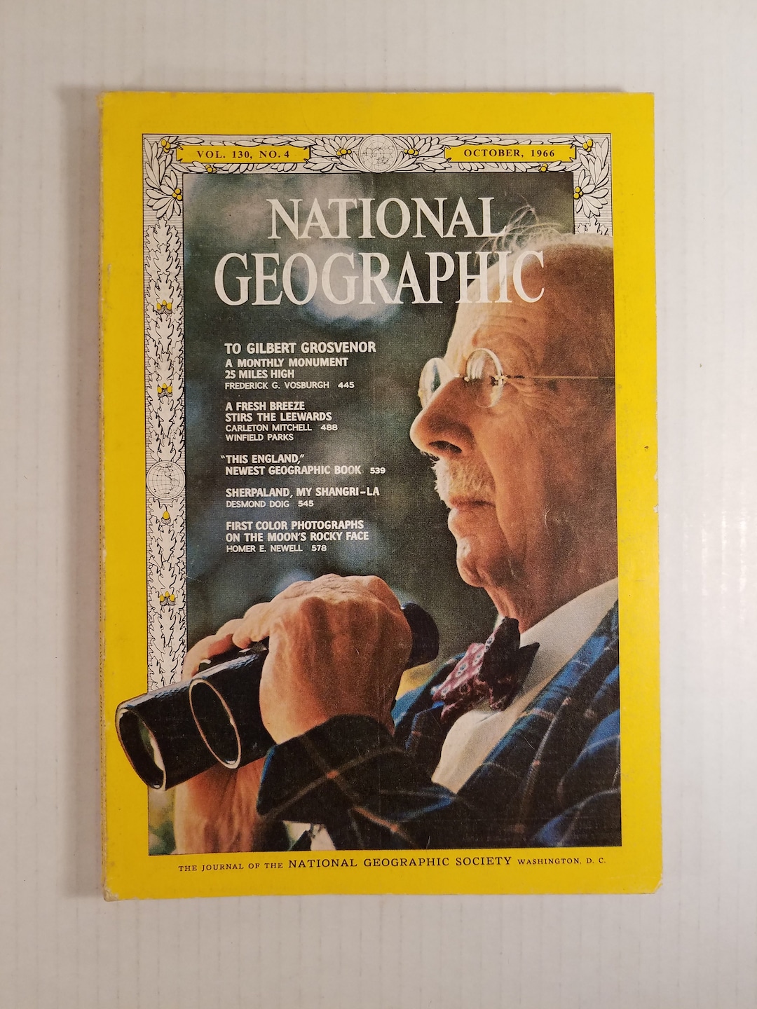 Vintage National Geographic Magazine Gilbert Grosvenor 1966 Etsy