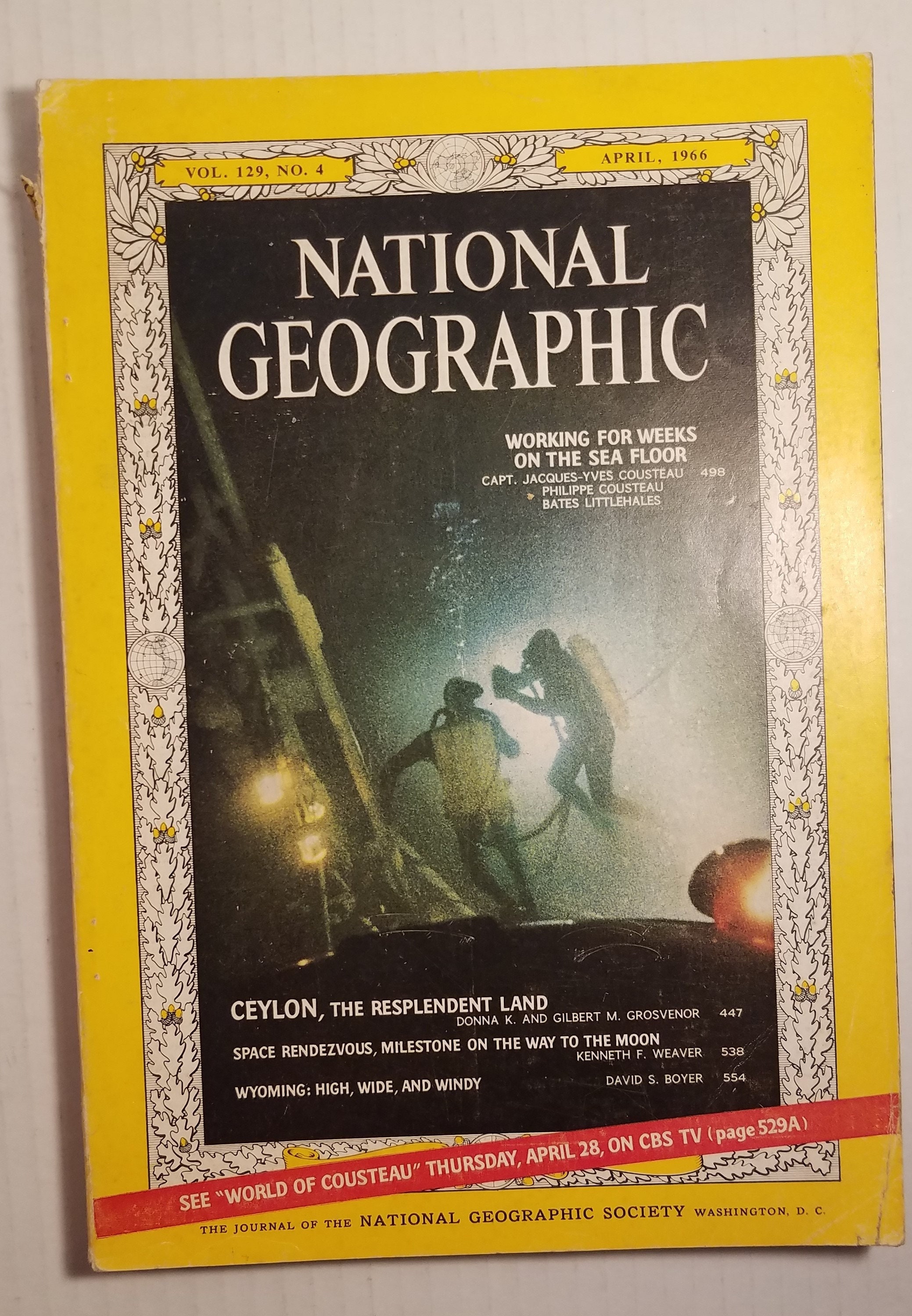 National Geographic Magazine Working for Weeks on the Sea Floor