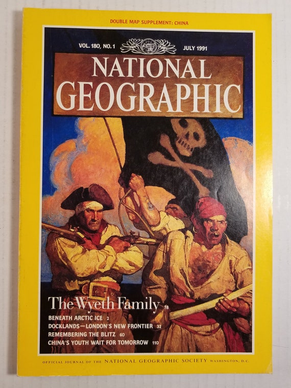 National Geographic Magazine 1991 July the Wyeth Family - Etsy