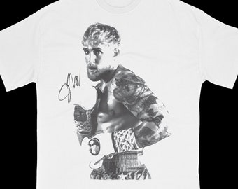 Jake Paul Autograph Shirt, Mike Tyson vs Jake Paul, Boxing Fan, Paul Vs Tyson Shirt, Gifts for Him, Jake Paul Shirt, Boxing Shirt