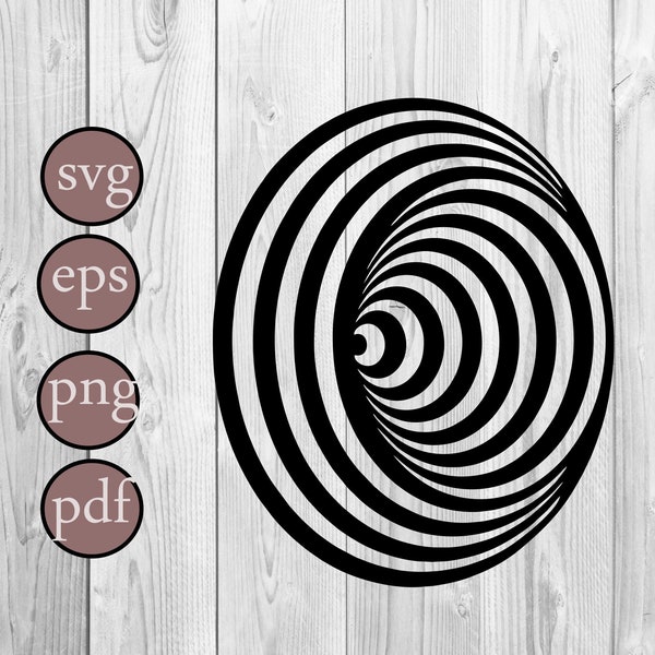 Spiral Silhouette SVG Files | Basic Shapes Cut Files | Swirl Silhouette Vector Files | Spiral Life Vector | Spiral Pulse Clip Art eps /svg