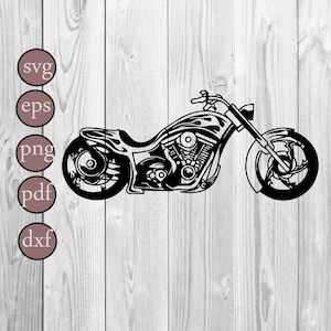 Motorcycle Svg |  motorcycle dxf eps dpf png Clipart | motorcycle Files for Cricut