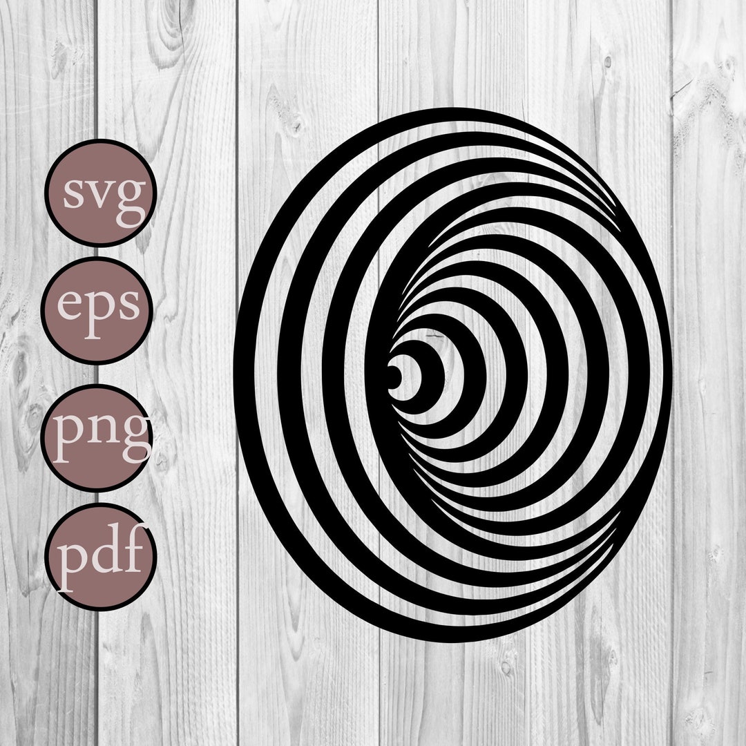 Spiral Silhouette SVG Files Basic Shapes Cut Files Swirl Silhouette