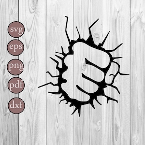 Hand Punch, Hand Hitting, Fist Punching, Picture, Svg, Png, Eps, Dxf ...