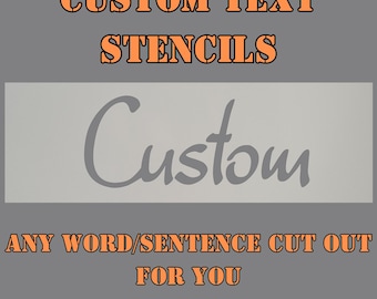Personalised Custom text Stencils, Custom Stencil, Custom Text Stencil, Mylar Stencil, Custom Name Stencil, Reusable stencil Painting 190