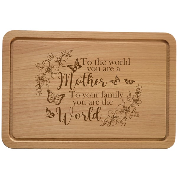 Personalised Wooden Chopping Board for Mum, Mummy, Grandma, Granny, Nan, Nana, Nanny Gift Birthday Christmas Mothers day, gift for her