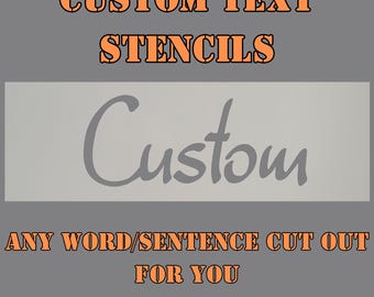 Personalised Custom text Stencils, Custom Stencil, Custom Text Stencil, Mylar Stencil, Custom Name Stencil, Reusable stencil Painting 125