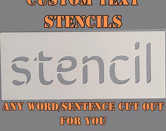 Personalised Custom text Stencils, Custom word Stencil, Custom Text Stencil, Mylar Stencil, Custom Name Stencil, Reusable stencil Painting