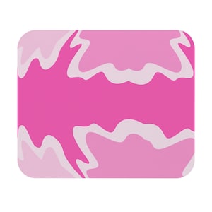 Tapis de souris chic à fleurs roses, accessoires de bureau, décoration de bureau, cadeau pour elle, accessoires informatiques, décoration rose