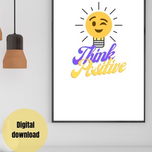 Positives Denken ist immer der Schlüssel zum Leben Wanddeko