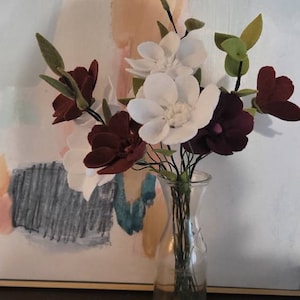 Ramo de flores de fieltro