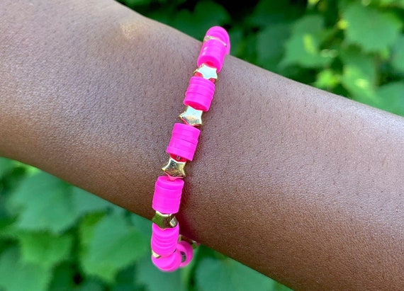 star bracelet pink