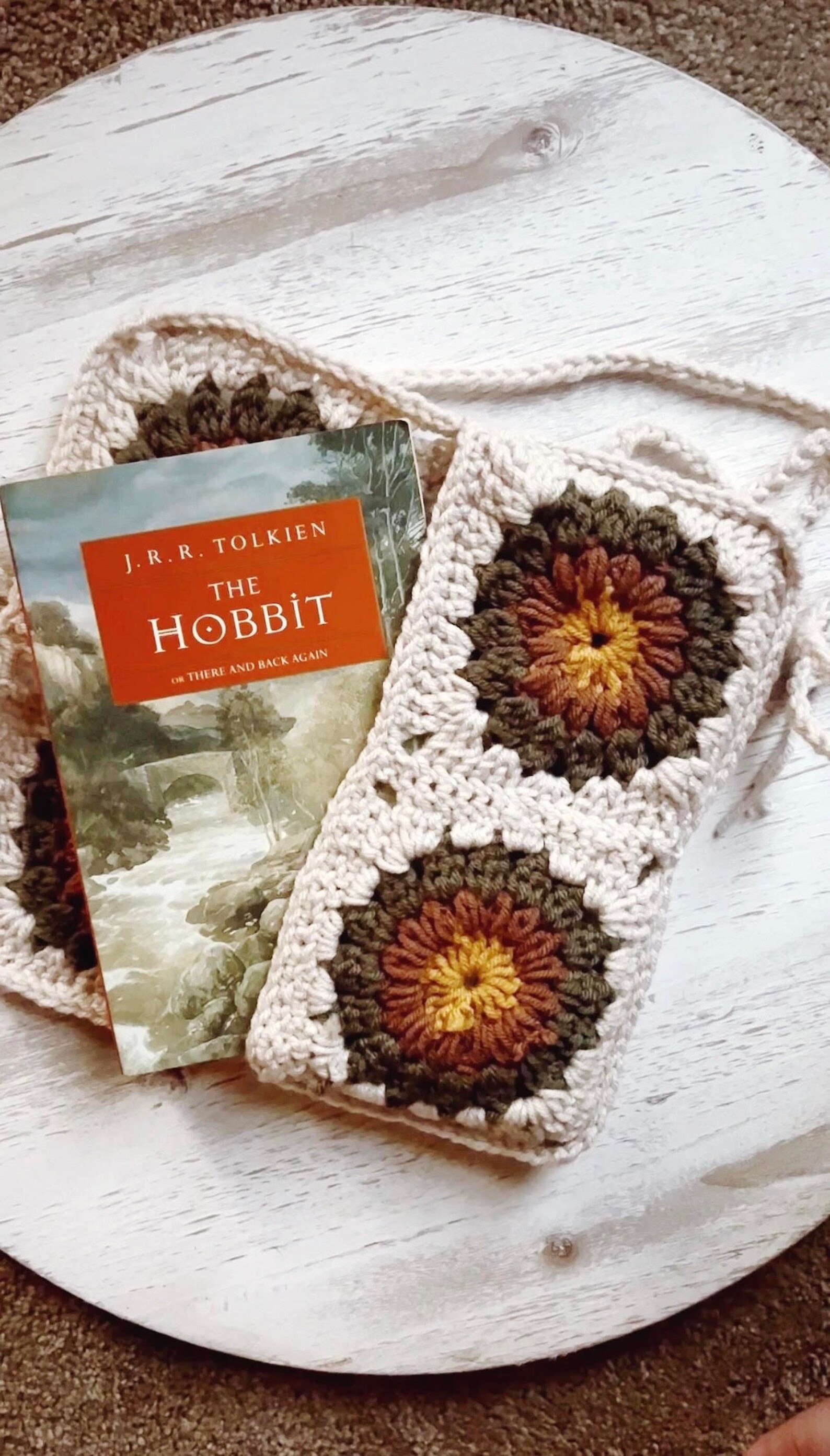 Handmade Book Sleeve Crochet Book Cover Gift for Readers Book Gift Etsy