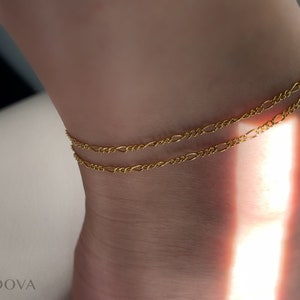 Gold Filled Chain Anklet, Waterproof Anklet, Non Tarnish, 10inch, 11 inch, 12 inch Anklet, Twisted Chain, Anklets for Women, Gifts for her