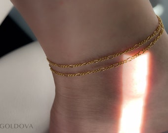 11 inch gold anklet discount