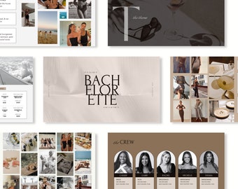 KINI'S & TINI'S Bachelorette Template --- 20-Slide Bachelorette Planning Digital Download Template, Google Slides, Beach Bachelorette