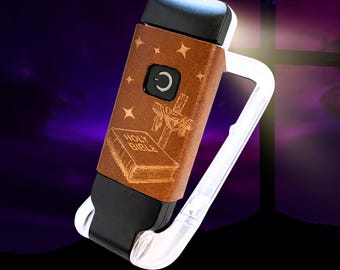 Christian Faith Design with integrated Book Reading Light – Christian Bible Gift, USB Rechargeable Reading Light, Personalized Faith Gift