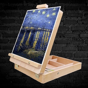 Artist Wood Easel for Paint by Numbers Small Canvas