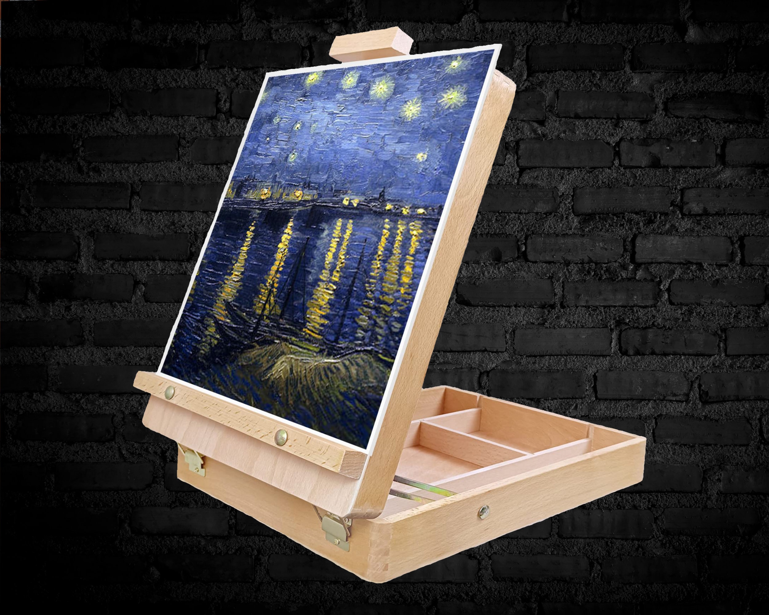 French Floor Display Easel Luxery Wood Design. 
