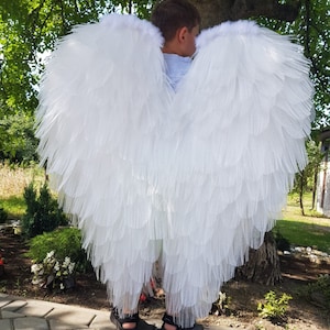 Nachahmung Straußenfedern Flügel, Amor Flügel, Engel Leichte Flügel, Cosplay, Fotoshooting, Halloween