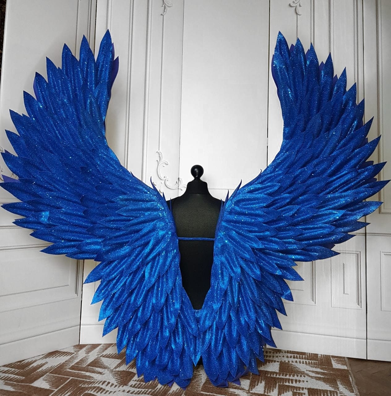 Midnight Blue Wings, Victoria's Secret Wings, Photoshoot, Cosplay